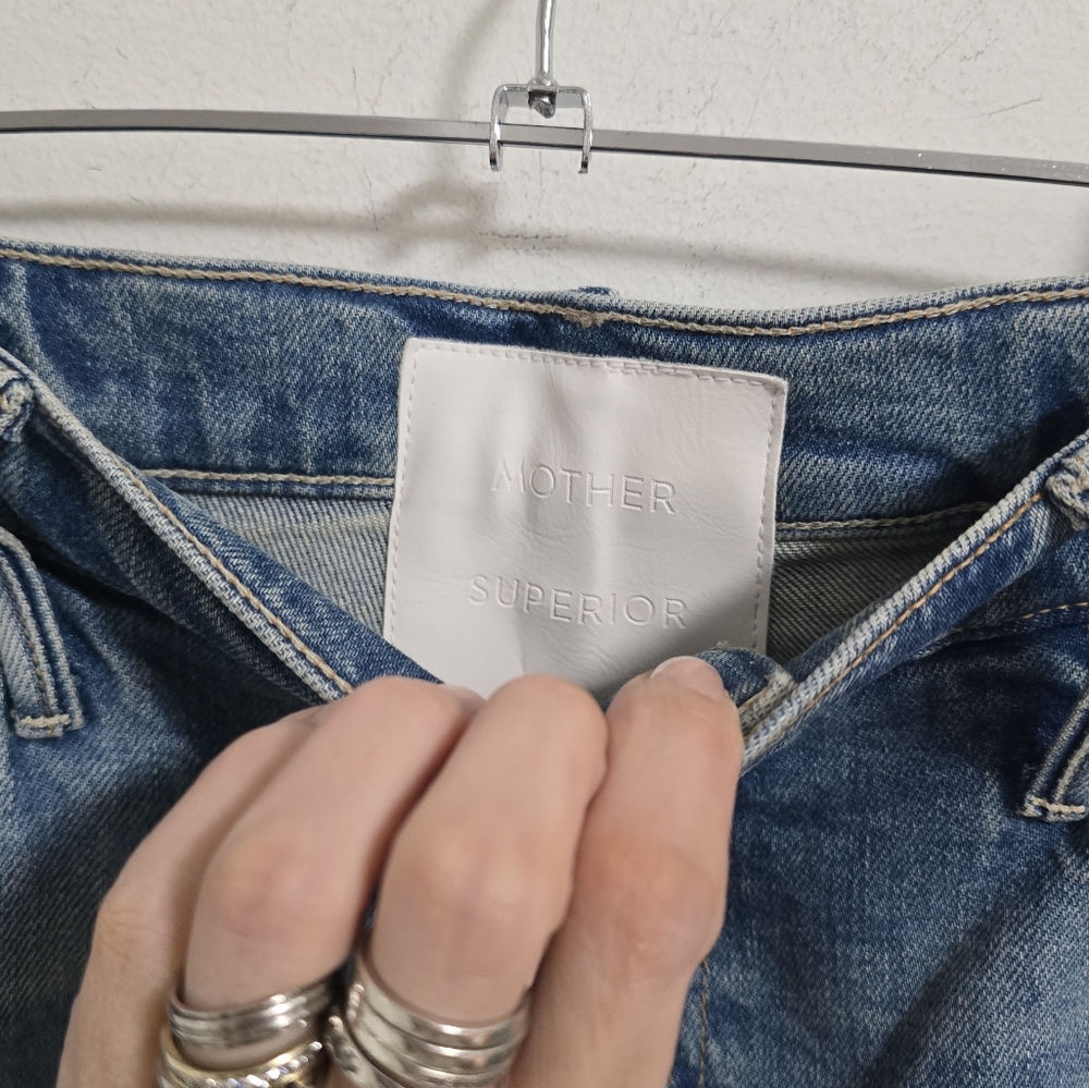 Mother Superior The Spitfire Sneak jeans in I confess New size 28 - Picture 7 of 11